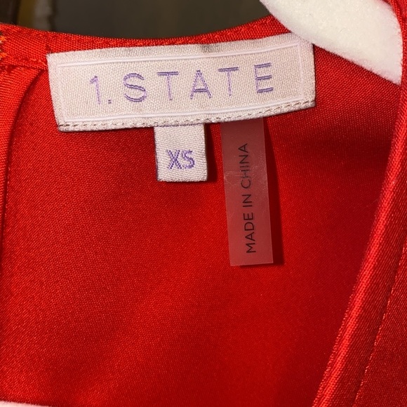 1. STATE red dress size XS side cutouts sleeveless​ - Picture 3 of 7